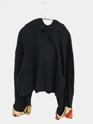 ZARA BASIC/ザラベーシック/パーカー/トップス/ブラック/USA M