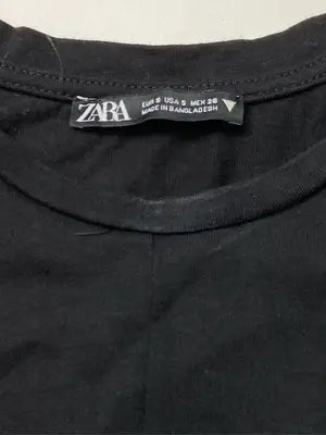 ZARA/ザラ/Tシャツ/カットソー/トップス/ブラック/S