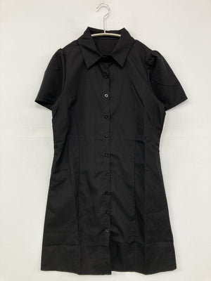 シャツワンピース/ワンピース/ドレス/ブラック/F