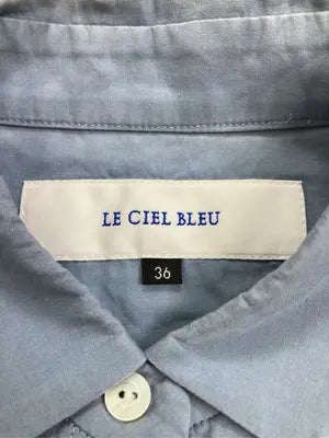 LE CIEL BLEU/ルシェルブルー/シャツ/ブラウス/トップス/スカイブルー/36