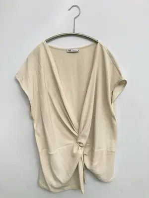 ZARA/ザラ/カーディガン/ボレロ/トップス/ベージュ/EUR M