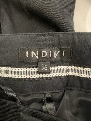 INDIVI/インディヴィ/スラックス/パンツ/ブラック/36
