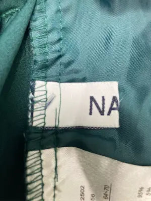 NAVY/ネイビー/スラックス/パンツ/グリーン/M  ウエスト64～70