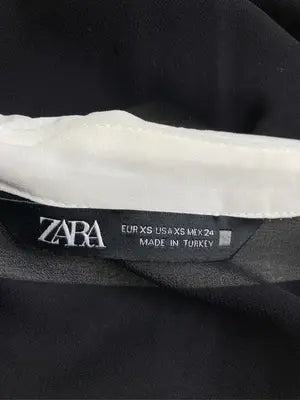 ZARA/ザラ/シャツ/ブラウス/トップス/ブラック/XS