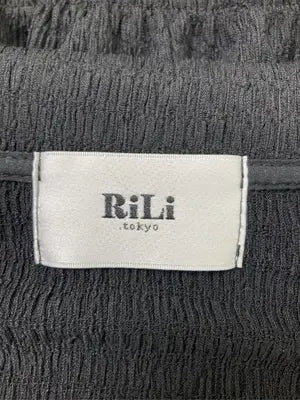 RiLi/リリ/シャツ/ブラウス/トップス/ブラック/FREE