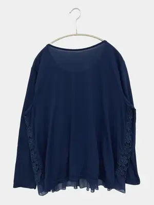 Tシャツ/カットソー/トップス/ネイビー/3L