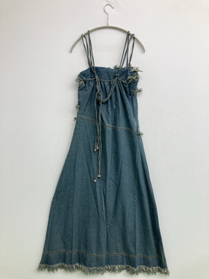 つなぎ/オールインワン/オールインワン・サロペット/スカイブルー