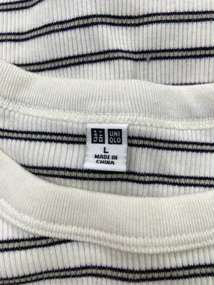 UNIQLO/ユニクロ/Tシャツ/カットソー/トップス/ホワイト/L