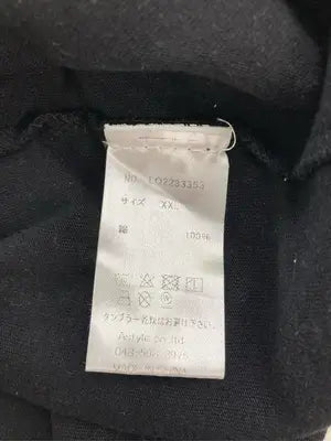Loueme/ロエメ/Tシャツ/カットソー/トップス/ブラック/XXL