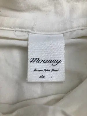 MOUSSY/マウジー/Tシャツ/カットソー/トップス/ホワイト/1