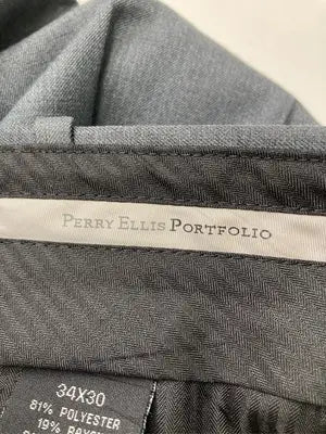 PERRY ELLIS PORTFOLIO/スラックス/パンツ/グレー/34x30