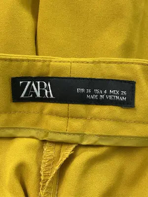 ZARA/ザラ/スラックス/パンツ/イエロー/USA 4