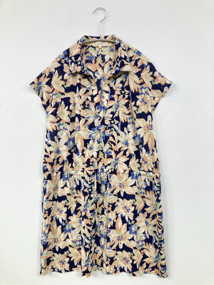 grove/グローブ/シャツワンピース/ワンピース/ドレス/ネイビー/M