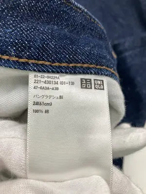 UNIQLO/ユニクロ/デニムパンツ/パンツ/ネイビー/24(61cm)
