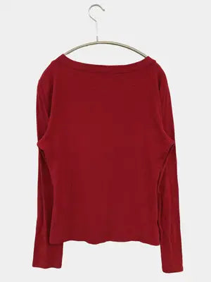 Tシャツ/カットソー/トップス/レッド/L