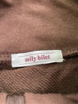 mily bilet/ジャージ/トラックジャケット/トップス/ブラウン/XL