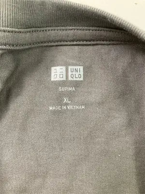 UNIQLO/ユニクロ/Tシャツ/カットソー/トップス/グレー/XL