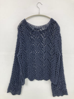 ZARA/ザラ/ニット/セーター/トップス/ネイビー/S