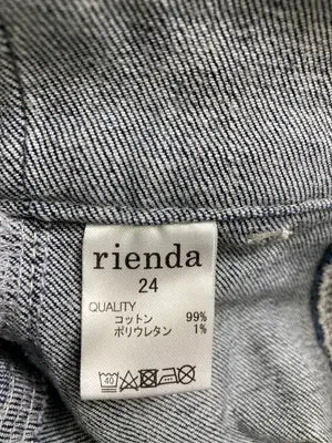 rienda/リエンダ/デニムスカート/スカート/ネイビー/24