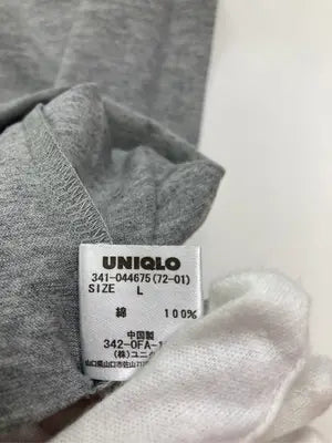 UNIQLO/ユニクロ/Tシャツ/カットソー/トップス/グレー/L