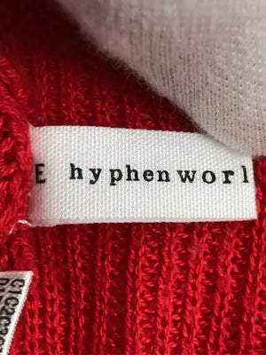 E hyphen world gallery peace/イーハイフンワールドギャラリーピース/カーディガン/ボレロ/トップス/レッド/F