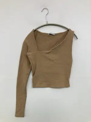 ZARA/ザラ/Tシャツ/カットソー/トップス/ブラウン/EUR M