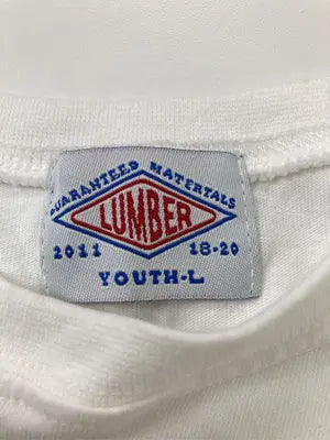 LUMBER/Tシャツ/カットソー/トップス/ホワイト/YOUTH-L