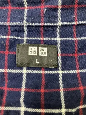 UNIQLO/ユニクロ/シャツ/ブラウス/トップス/ネイビー/L