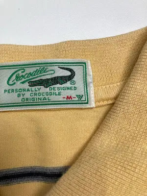 Crocodile/クロコダイル/ポロシャツ/トップス/イエロー/M