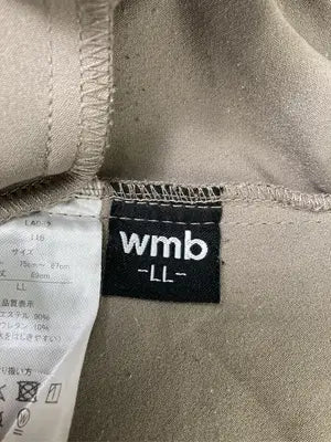wmb/ダブリューエムビー/スラックス/パンツ/ベージュ/LL
