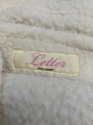 Letter BACK NUMBER/ショルダーバッグ/バッグ/ホワイト