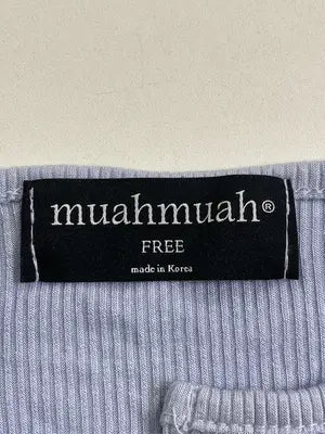 muah muah/ムーアムーア/Tシャツ/カットソー/トップス/スカイブルー/FREE