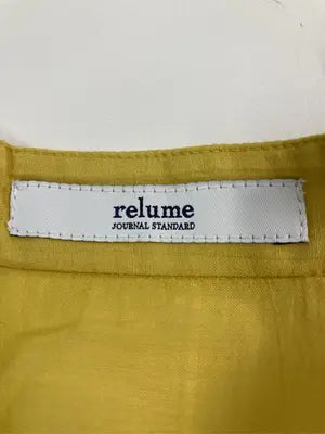 relume/レリューム/シャツ/ブラウス/トップス/イエロー/F