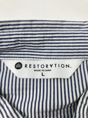 RESTORATION/リストレーション/シャツ/ブラウス/トップス/ネイビー/L