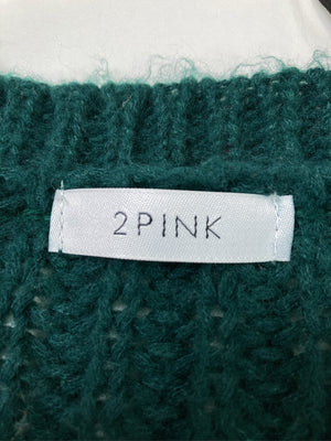 2PINK/ツーピンク/ニット/セーター/トップス/グリーン/L