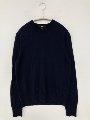 UNIQLO/ユニクロ/ニット/セーター/トップス/ネイビー/M