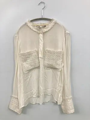 ZARA/ザラ/Tシャツ/カットソー/トップス/ホワイト/M
