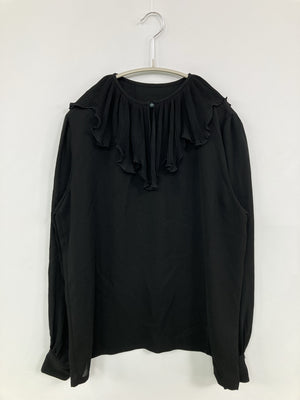 HANAI YUKIKO/シャツ/ブラウス/トップス/ブラック