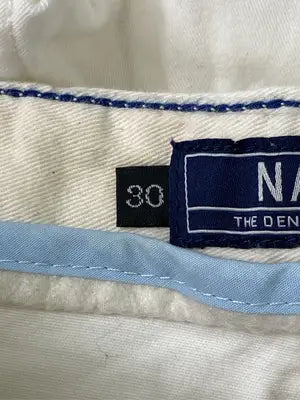 NAVY/ネイビー/デニムパンツ/パンツ/ホワイト/30