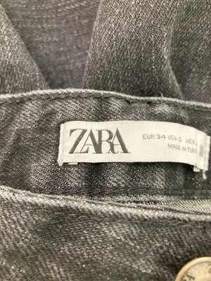 ZARA/ザラ/デニムパンツ/パンツ/ブラック/EUR 34 USA 2 MEX 24