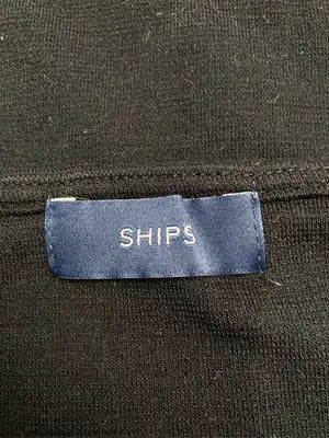 SHIPS/シップス/Tシャツ/カットソー/トップス/ブラック