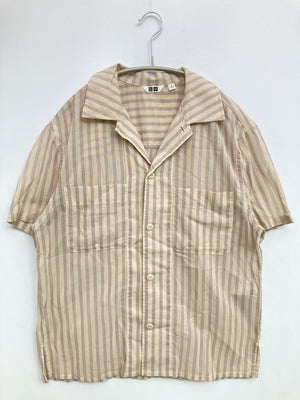 UNIQLO/ユニクロ/シャツ/ブラウス/トップス/ベージュ/M