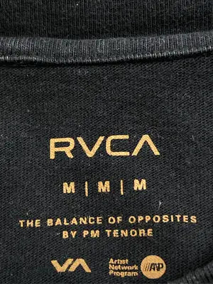 RVCA/ルーカ/Tシャツ/カットソー/トップス/ブラック/M