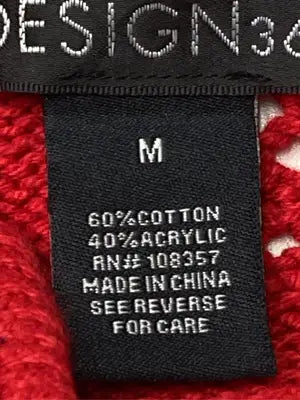 DESIGN365/ニット/セーター/トップス/レッド/M