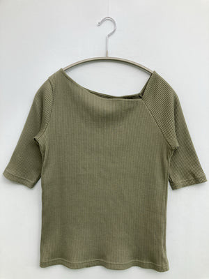 continuer de NICE CLAUP/コンティニューデナイスクラップ/Tシャツ/カットソー/トップス/カーキ