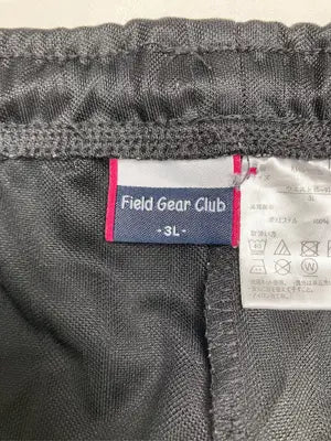 field gear club/ジャージ/トラックパンツ/パンツ/ブラック/3L