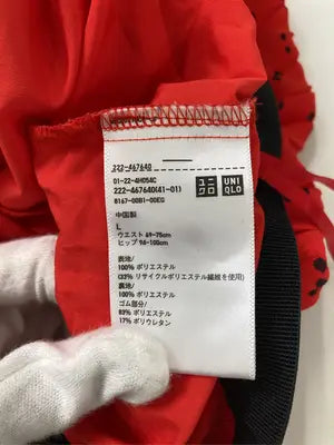UNIQLO/ユニクロ/ロングスカート/スカート/レッド/L    ウエスト69-75cm  ヒップ94-100cm