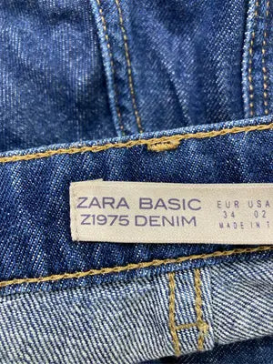ZARA BASIC/ザラベーシック/デニムパンツ/パンツ/ネイビー/USA 02