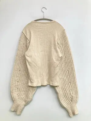 ZARA/ザラ/ニット/セーター/トップス/アイボリー/USA M