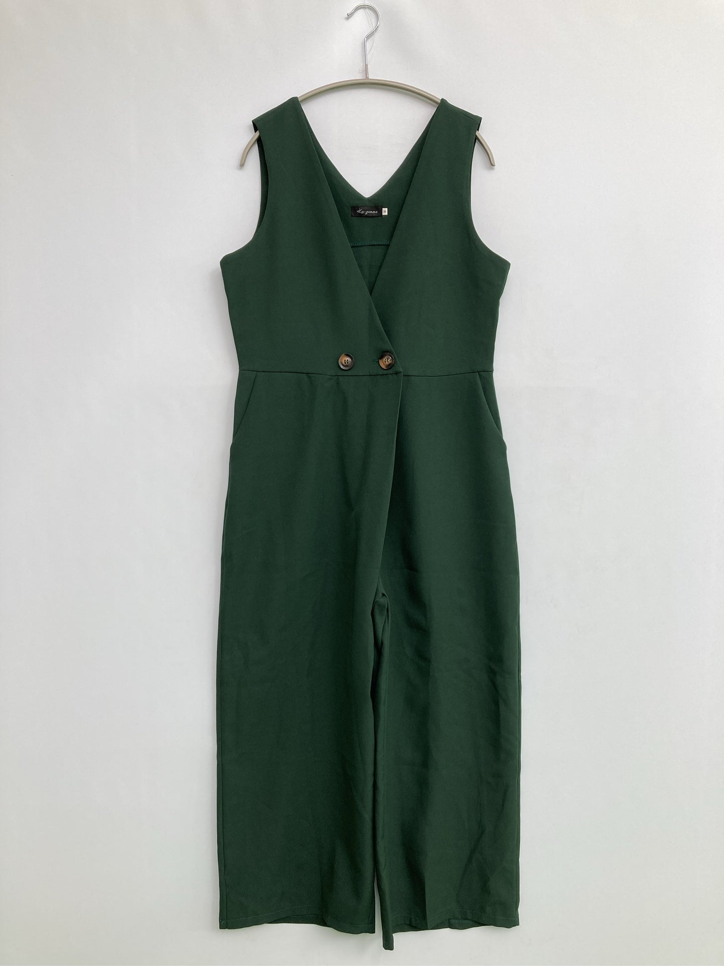 La-gemme/ラジェム/つなぎ/オールインワン/オールインワン・サロペット/グリーン/M